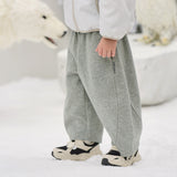Dave&Bella Kid Boys/Girls Multiple-Colors Fleece-Line Warm Cozy Classic Jogger Pants