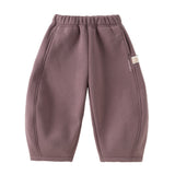 Dave&Bella Kid Boys/Girls Multiple-Colors Fleece-Line Warm Cozy Classic Jogger Pants