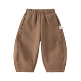 Dave&Bella Kid Boys/Girls Multiple-Colors Fleece-Line Warm Cozy Classic Jogger Pants