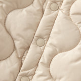 Dave&Bella Toddler Boys Apricot Turndown Collar Simple Versatile Padded Jackets
