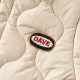 Dave&Bella Toddler Boys Apricot Turndown Collar Simple Versatile Padded Jackets