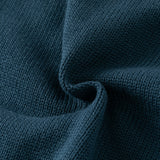 Dave&Bella Toddler Boys Dark Navy Turndown Collar Soft Cozy Preppy Sweaters