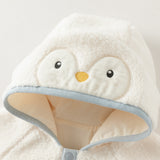 Dave&Bella Baby Girls/Boys Light Pink/White Cute Animals Hooded Soft Cotton Rompers
