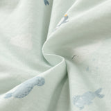 Dave&Bella Baby Boys Blue Cute Penguin Print Thickened Comfortable Cotton Rompers