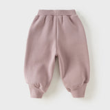 Dave&Bela Toddler Boys/Girls Navy/Purple Cute Dinosaur Fleece Warm Cozy Jogger Pants