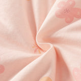 Dave&Bella Toddler Girls Red/Pink Doll Collar Sweet Cute Rabbit Print Soft Cozy Cotton Comfortable Rompers