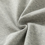Dave&Bella Toddler Boys Grey Preppy Faux Two‑Piece Classic Fleece Cozy Sweatshirts