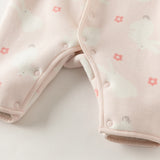 Dave&Bella Baby Girls/Boys Pink/Khaki/Green Hodde Cute Animals Print Warm Rompers