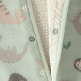 Dave&Bella Baby Girls/Boys Pink/Khaki/Green Hodde Cute Animals Print Warm Rompers