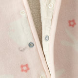 Dave&Bella Baby Girls/Boys Pink/Khaki/Green Hodde Cute Animals Print Warm Rompers