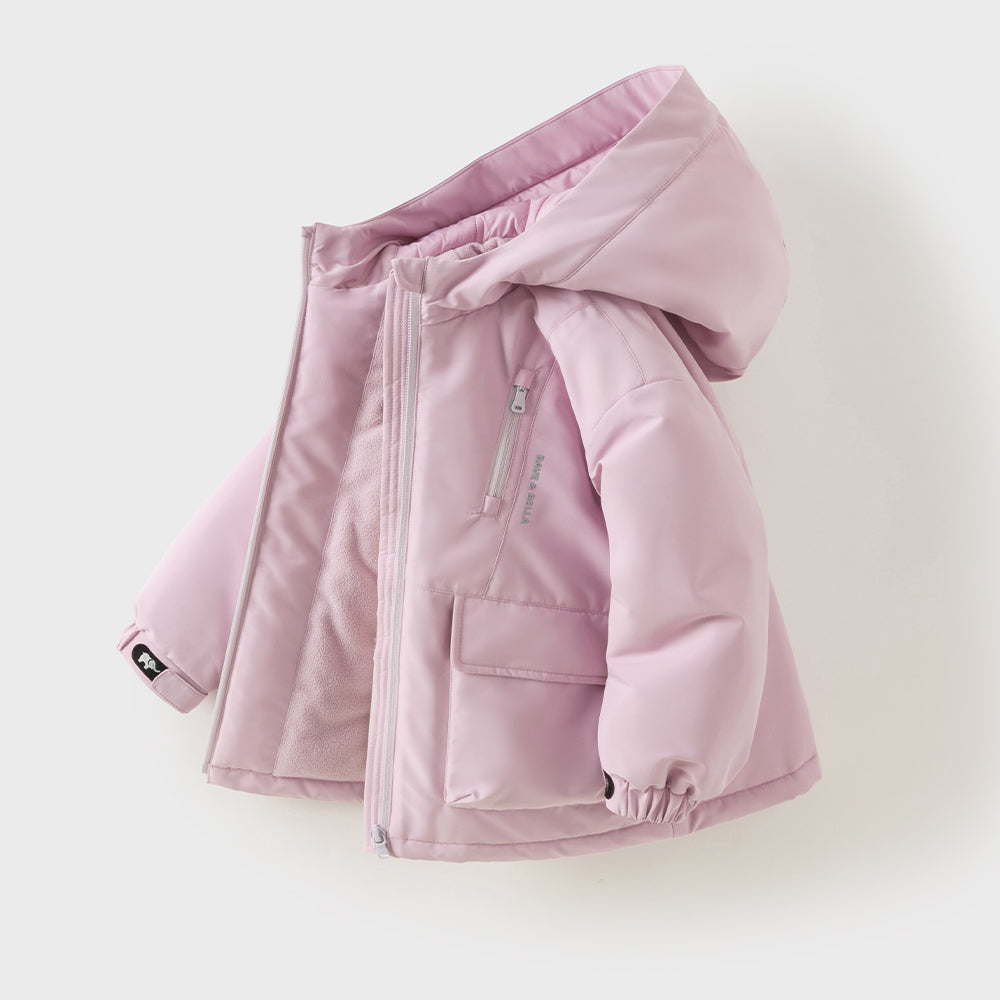 Dave&Bella Toddler Girls/Boys Multiple Colors Hooded Warm Soft Padded Puffer Jackets