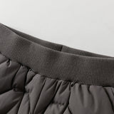 Dave&Bella Toddler Boys/Girls Light Grey/Dark Grey/Pink Windproof Thickened Warm Jogger Down Pants