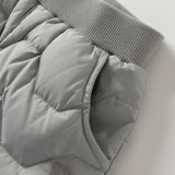 Dave&Bella Toddler Boys/Girls Light Grey/Dark Grey/Pink Windproof Thickened Warm Jogger Down Pants