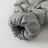 Dave&Bella Toddler Boys/Girls Light Grey/Dark Grey/Pink Windproof Thickened Warm Jogger Down Pants