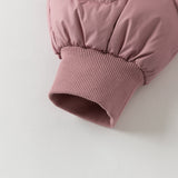 Dave&Bella Toddler Boys/Girls Light Grey/Dark Grey/Pink Windproof Thickened Warm Jogger Down Pants