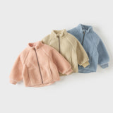 Dave&Bella Toddler Girls/Boys Multiple Colors Turtle Sherpa Padded Warm Jackets