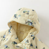 Dave&Bella Toddler Girls/Boys Multiple Colors Cute Print Hooded Windproof Waterproof Outdoor Jackets