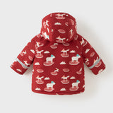 Dave&Bella Toddler Girls/Boys Multiple Colors Cute Print Hooded Windproof Waterproof Outdoor Jackets