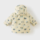 Dave&Bella Toddler Girls/Boys Multiple Colors Cute Print Hooded Windproof Waterproof Outdoor Jackets