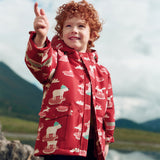 Dave&Bella Toddler Girls/Boys Multiple Colors Cute Print Hooded Windproof Waterproof Outdoor Jackets