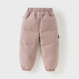 Dave&Bella Kids Boys/Girls Winter Multi-colors Warm Outdoor Windproof Down Pants
