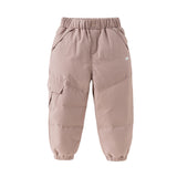 Dave&Bella Kids Boys/Girls Winter Multi-colors Warm Outdoor Windproof Down Pants