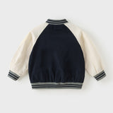 Dave&Bella Kid Girls/Boys Pink/Navy Turtle Simple Versatile Hooded Jackets