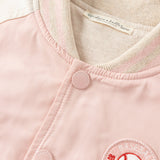 Dave&Bella Kid Girls/Boys Pink/Navy Turtle Simple Versatile Hooded Jackets