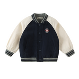 Dave&Bella Kid Girls/Boys Pink/Navy Turtle Simple Versatile Hooded Jackets