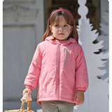 Dave&Bella Toddler/Kids Unisex Outdoor Multi-color Hooded Coat — Windproof & Insulated