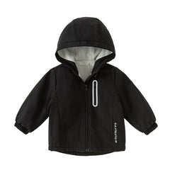 Dave&Bella Toddler/Kids Unisex Outdoor Multicolor Hooded Coat — Windproof & Insulated
