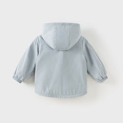 Dave&Bella Kids Girls/Boys Autumn Multi-color Outdoor Hooded Coat