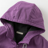 Dave&Bella Toddler/Kids Unisex Outdoor Multi-color Hooded Coat — Windproof & Insulated