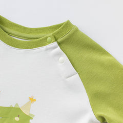 Dave&Bella Children Boys Cotton Casual Cartoon Letter T-shirt-White