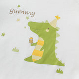 Dave&Bella Toddler Boys Cotton Casual Cartoon Letter Print T-shirts