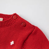 Dave&Bella Toddler Boys/Girls Cute Reindeer Red Christmas Soft Sweaters Tops