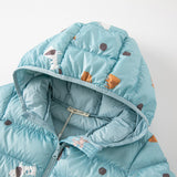 Dave&Bella Toddler Girls/Boys Winter Multi-color&print Outdoor Windproof Cozy Down Coats