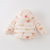 Dave&Bella Toddler Girls/Boys Winter Multi-color&print Outdoor Windproof Cozy Down Coats