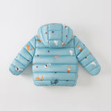 Dave&Bella Toddler Girls/Boys Winter Multi-color&print Outdoor Windproof Cozy Down Coats