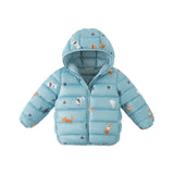 Dave&Bella Toddler Girls/Boys Winter Multi-color&print Outdoor Windproof Cozy Down Coats