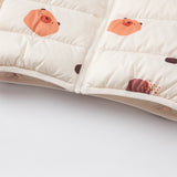 Dave&Bella Toddler Girls/Boys Winter Multi-color&print Outdoor Windproof Cozy Down Coats