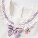 Dave&Bella Toddler Girls Summer Beige T-Shitrs Skirt Outfit Sets