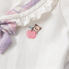 Dave&Bella Girls Summer Beige T-Shitrs Skirt Outfit Sets
