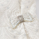 Dave&Bella Kid Girls Summer Elegant Beige Embroidered Luxury Couture Tulle Dress