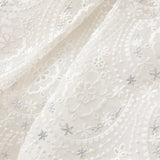 Dave&Bella Kid Girls Summer Elegant Beige Embroidered Luxury Couture Tulle Dress