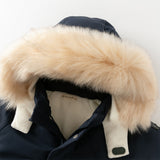 Dave&Bella Toddler Girls/Boys Winter Outdoor Outwear Soft Fur-trim Down Jacket