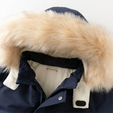 Dave&Bella Toddler Girls/Boys Winter Outdoor Outwear Soft Fur-trim Down Jacket
