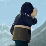 Dave&Bella Toddler Girls/Boys Winter Outdoor Outwear Soft Fur-trim Down Jacket