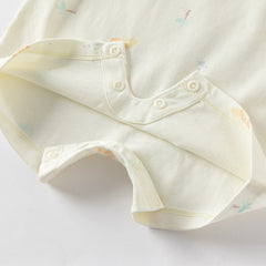 Dave&Bella Baby Girls/Boys Summer Playul Prints Comfotable Cotton Indoor Rompers