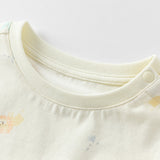 Dave&Bella Baby Girls/Boys Summer Playful Prints Comfortable Cotton Indoor Rompers